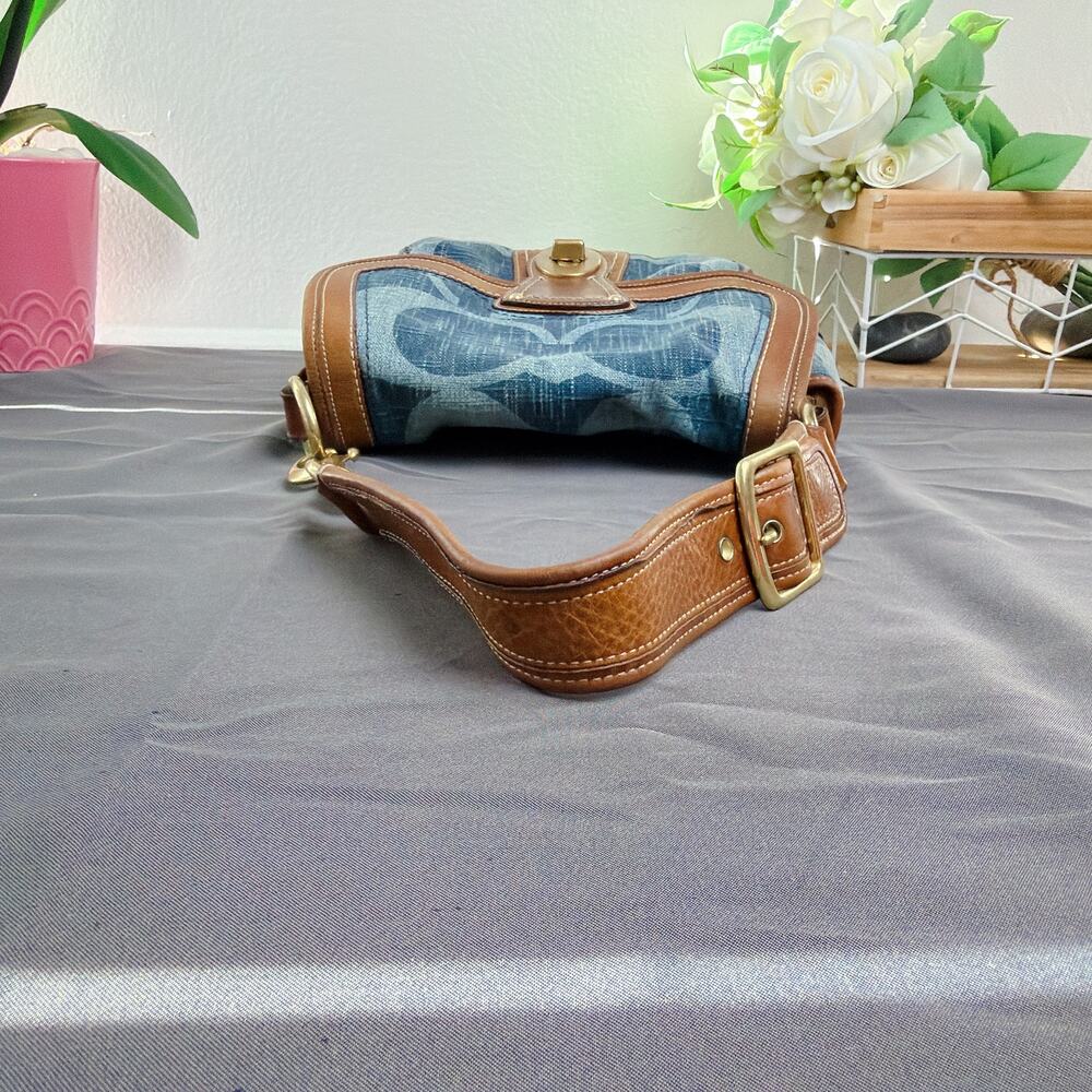 Coach Vintage Denim Legacy Slim Flap Shoulder Bag 10824 - Picture 7 of 8